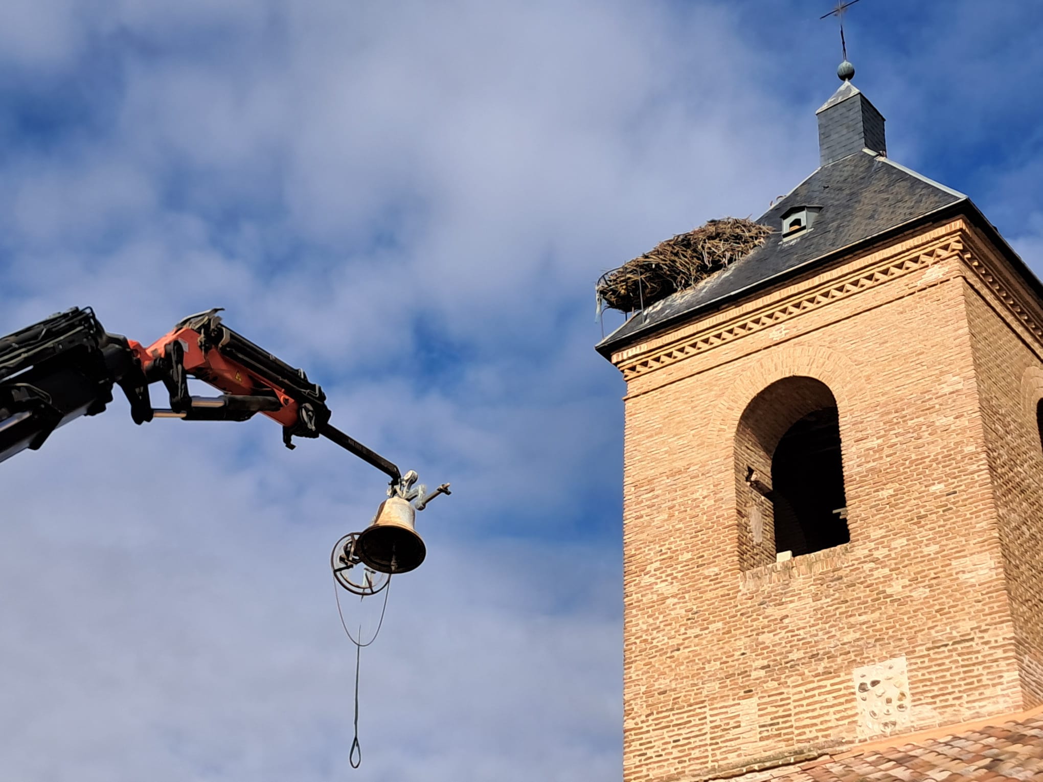 Obras en la Parroquia de San Miguel de Alovera
