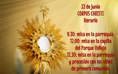 Celebración de Corpus Christi – Domingo 22 de junio
